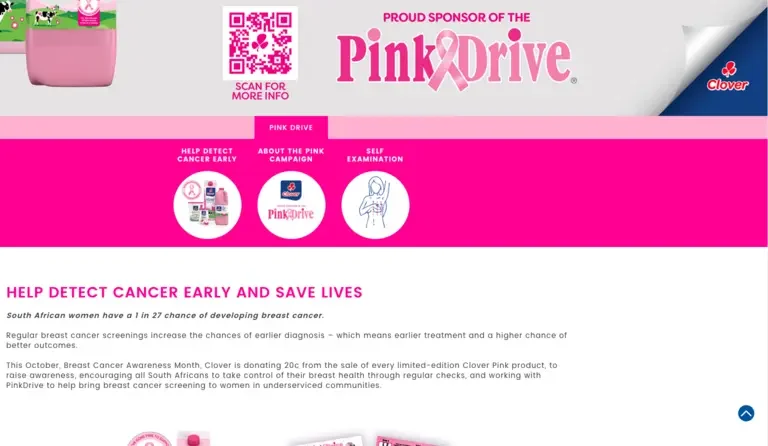 CLOVER - PINK DRIVE CAMPAIGN